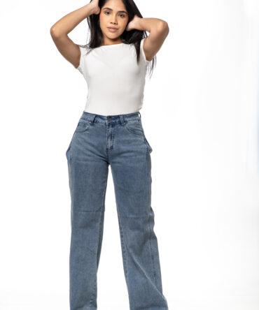 Wide Jeans Efecto Cadera "Bombacho"