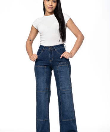 Wide Leg Bolsillos Rectos