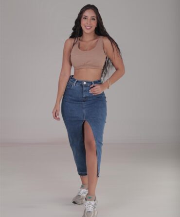 Falda Larga Ruedo Escalera