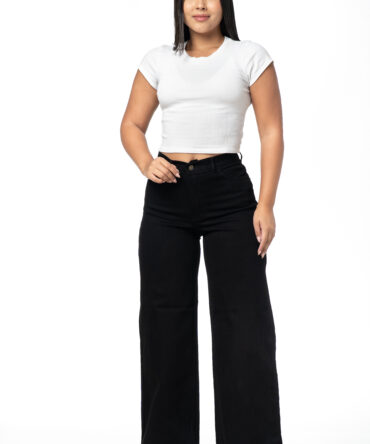 Palazzo Jeans Negro