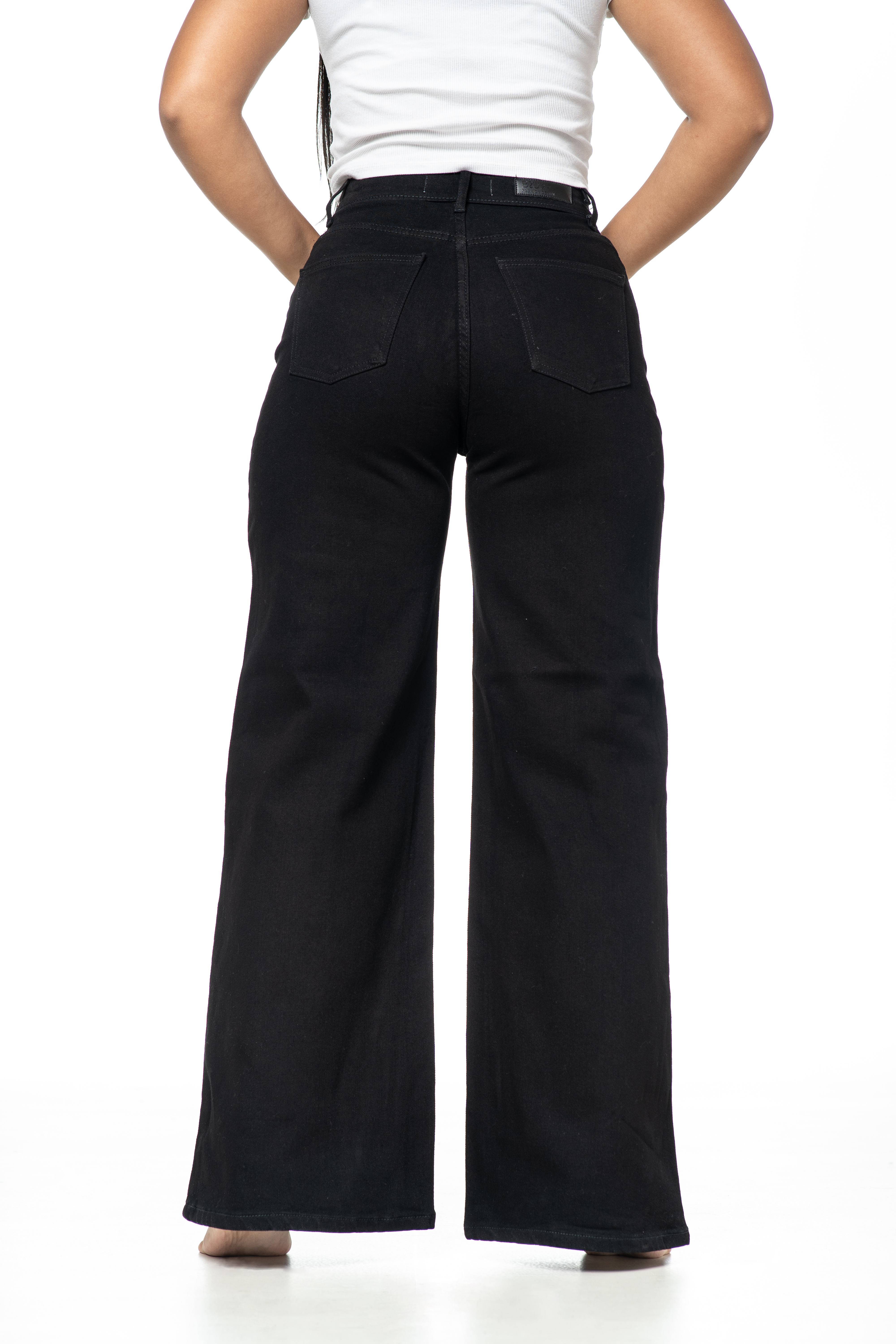 Palazzo Jeans Negro - Imagen 4