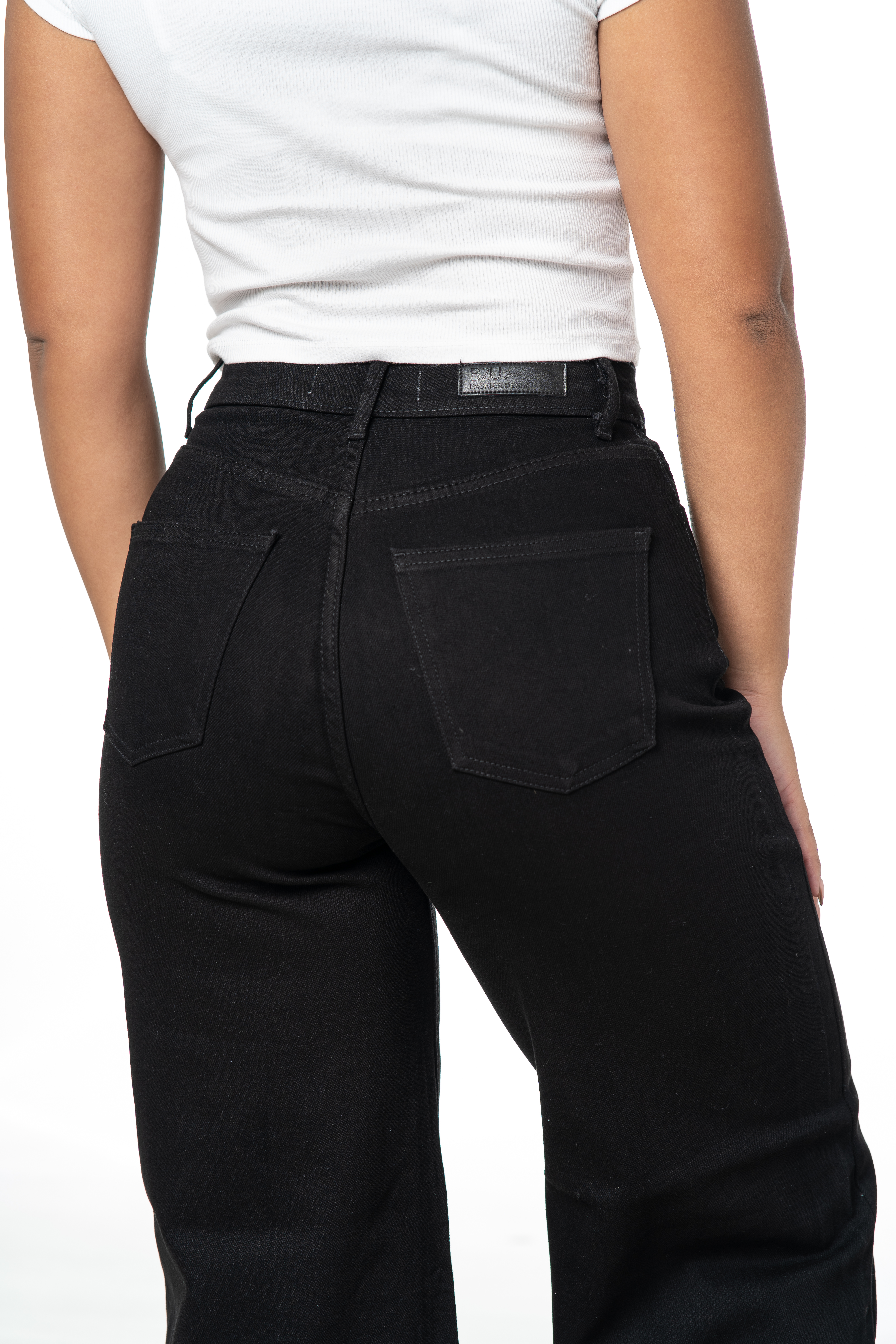 Palazzo Jeans Negro - Imagen 3