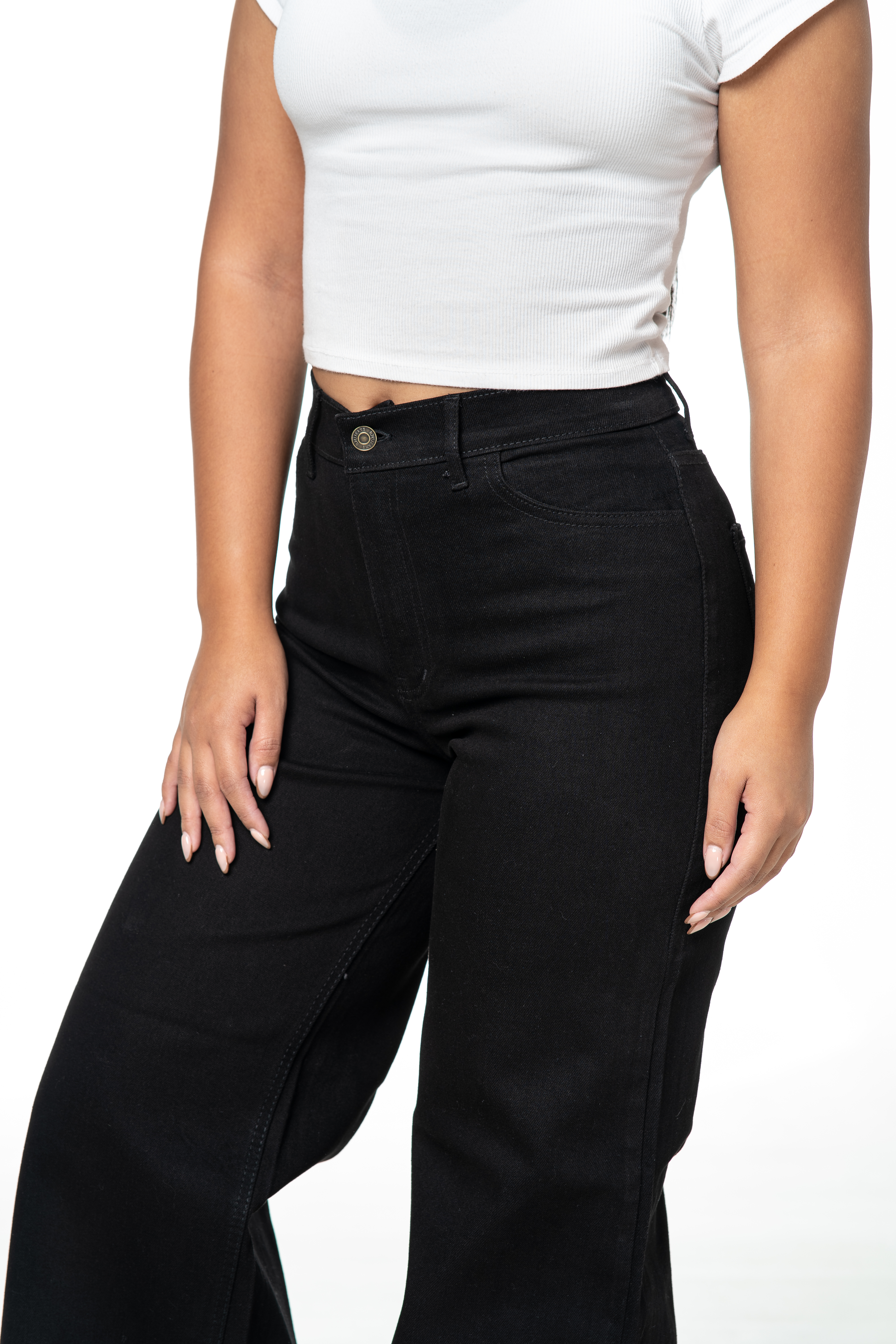 Palazzo Jeans Negro - Imagen 2