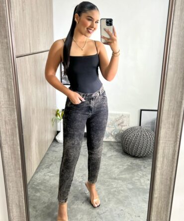 Skinny Jeans Marmoleado